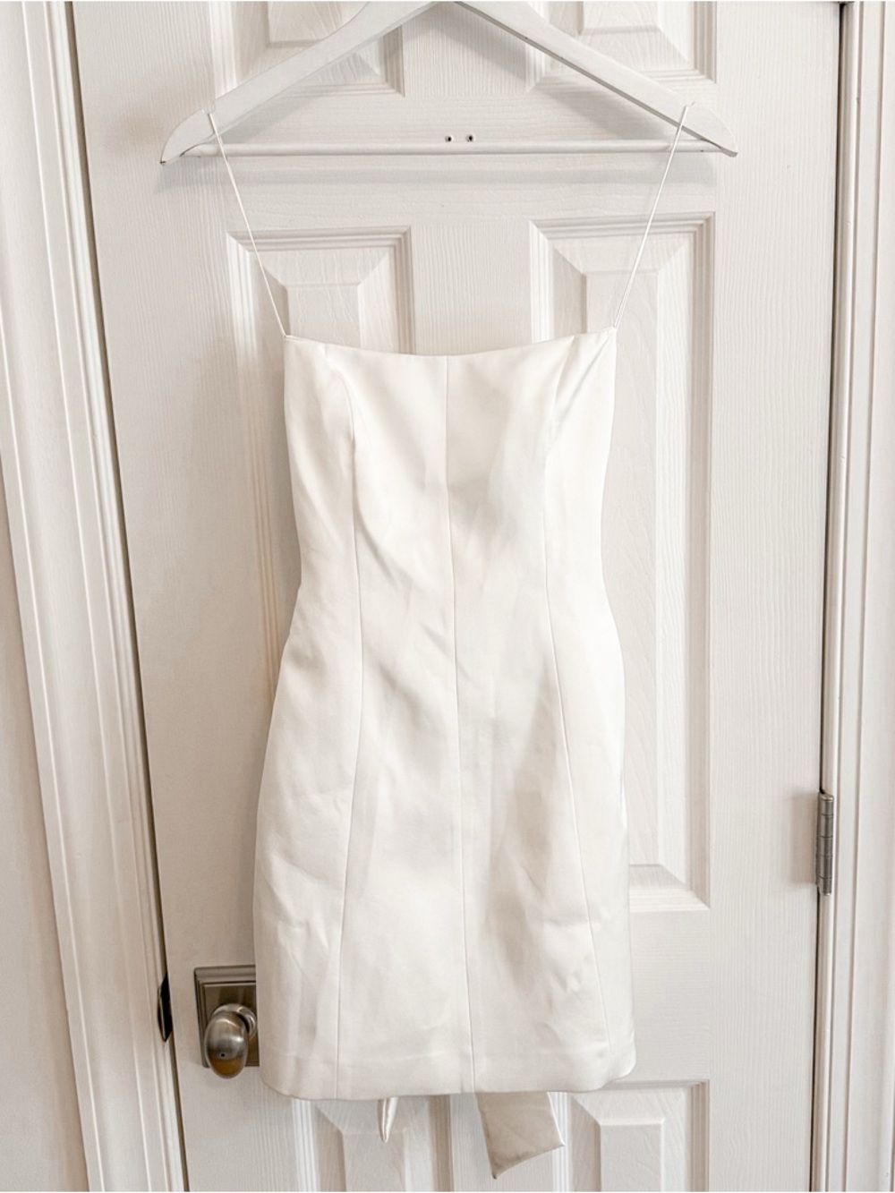 NWT Zara Bow Back White Dress - Picture 14 of 16